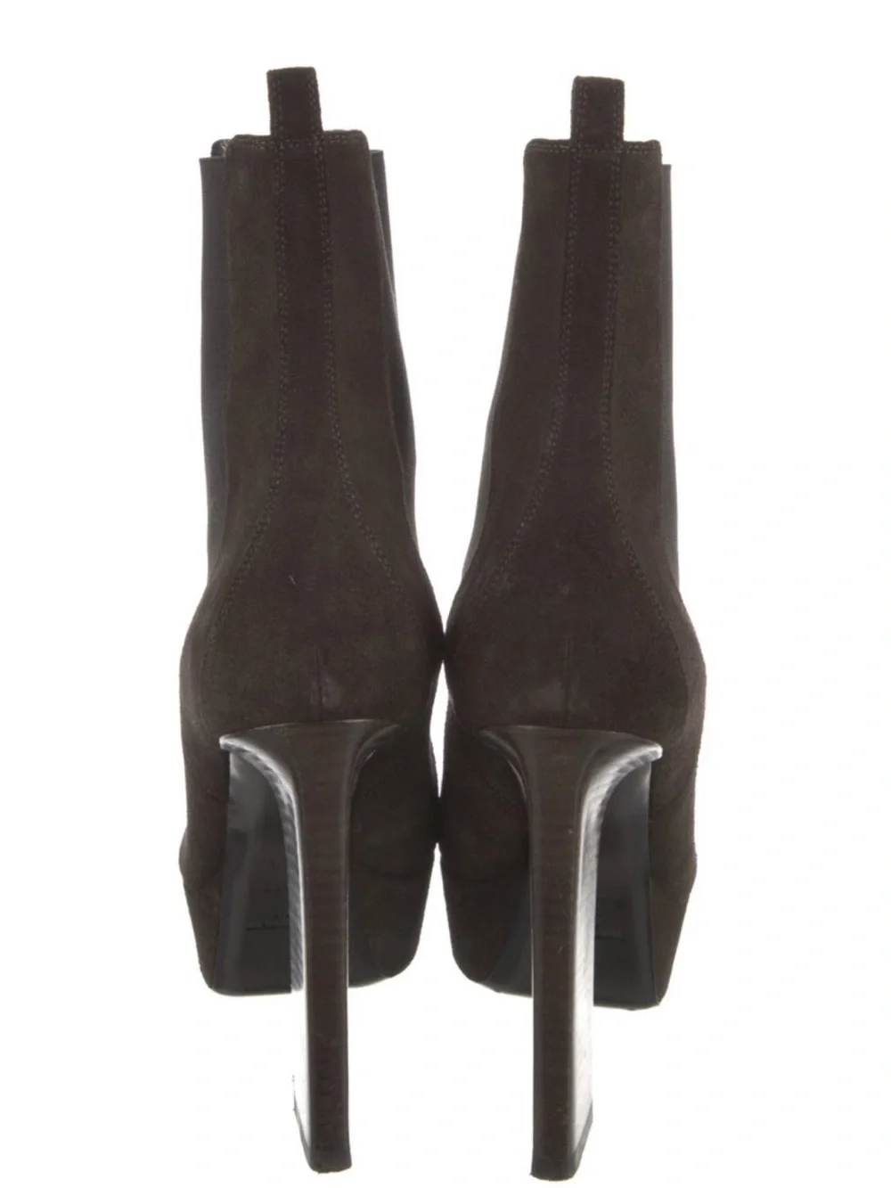 Saint Laurent Suede Platform Booties